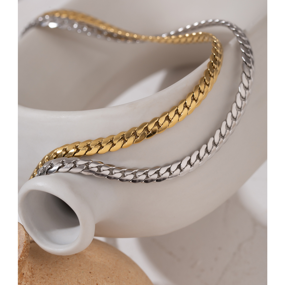 Birth Flower Necklace - Yhpup Statement Snake Chain Choker Necklace