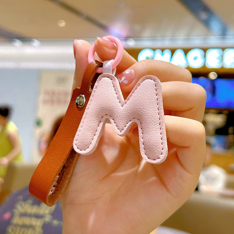 A to Z PU Leather Initial Lett - огляд і ціна Monogram Keychain Leather