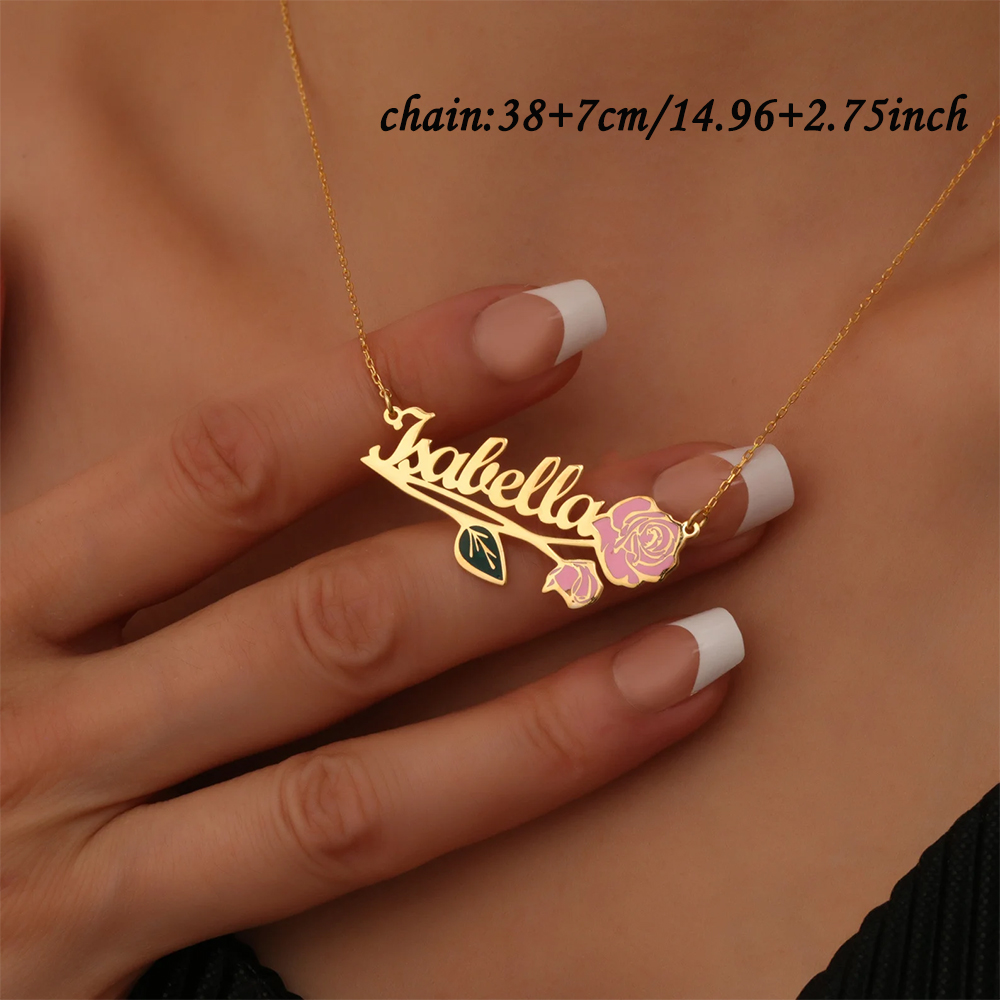Personalized Colorfuls Birth F - огляд і ціна Birth Flower Necklace