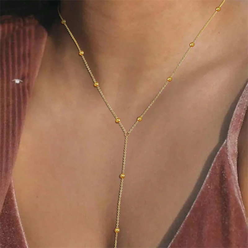 Vintage Gold Color Long Chain  - огляд і ціна Birth Flower Necklace
