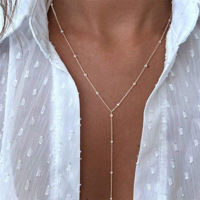 Vintage Gold Color Long Chain  - огляд і ціна Birth Flower Necklace