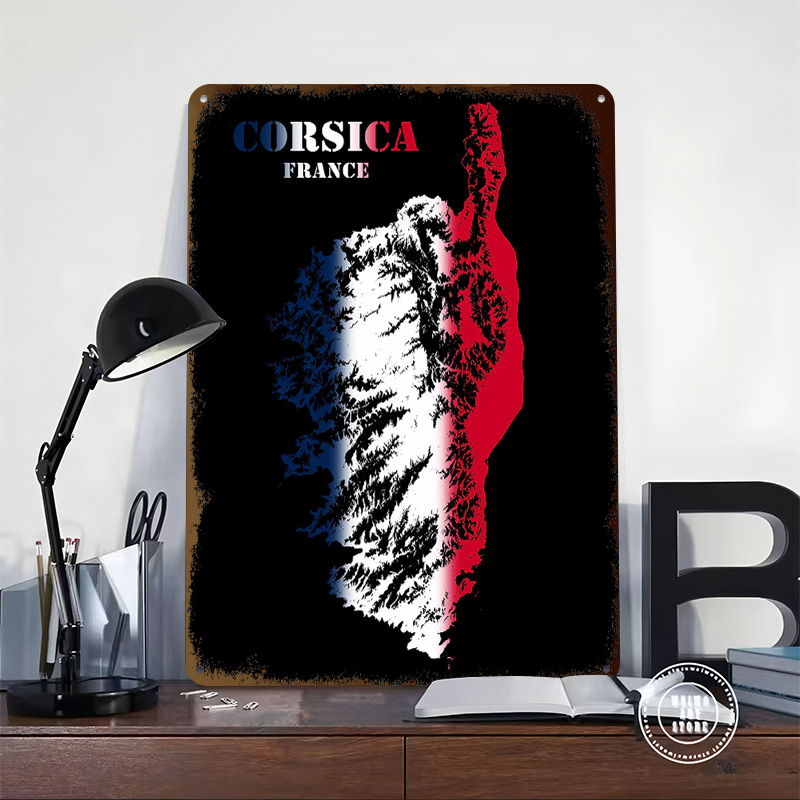 Corsica France Topographic Con - огляд і ціна Custom Map Poster