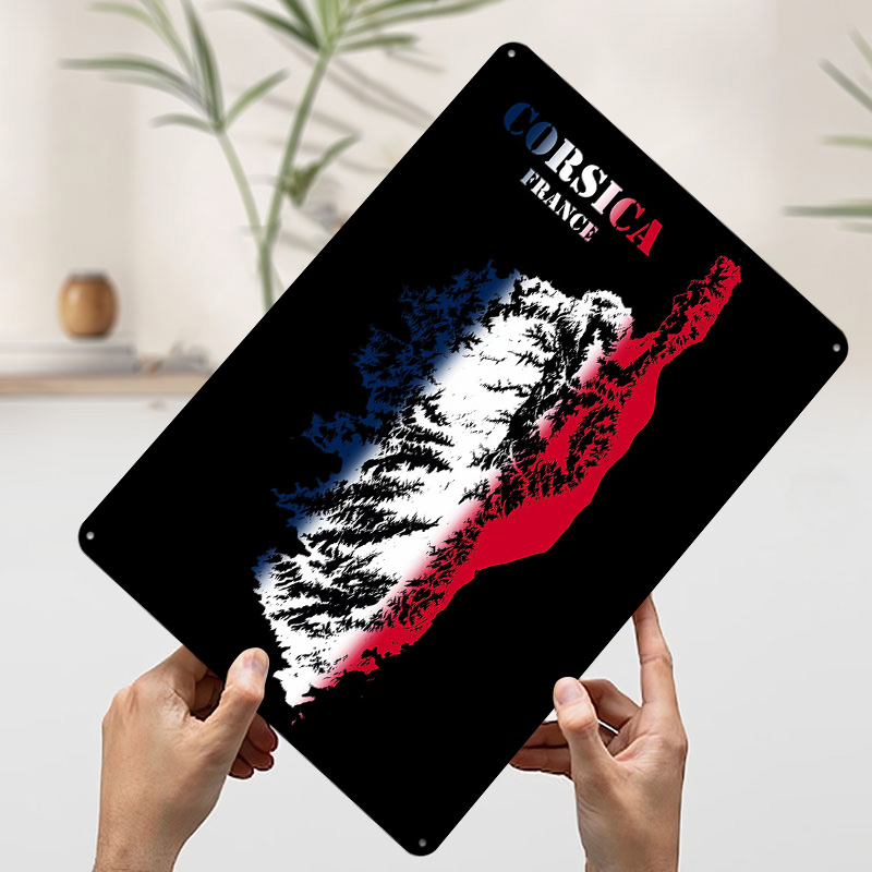 Corsica France Topographic Con - огляд і ціна Custom Map Poster