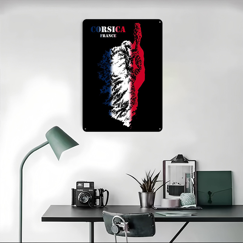 Corsica France Topographic Con - огляд і ціна Custom Map Poster