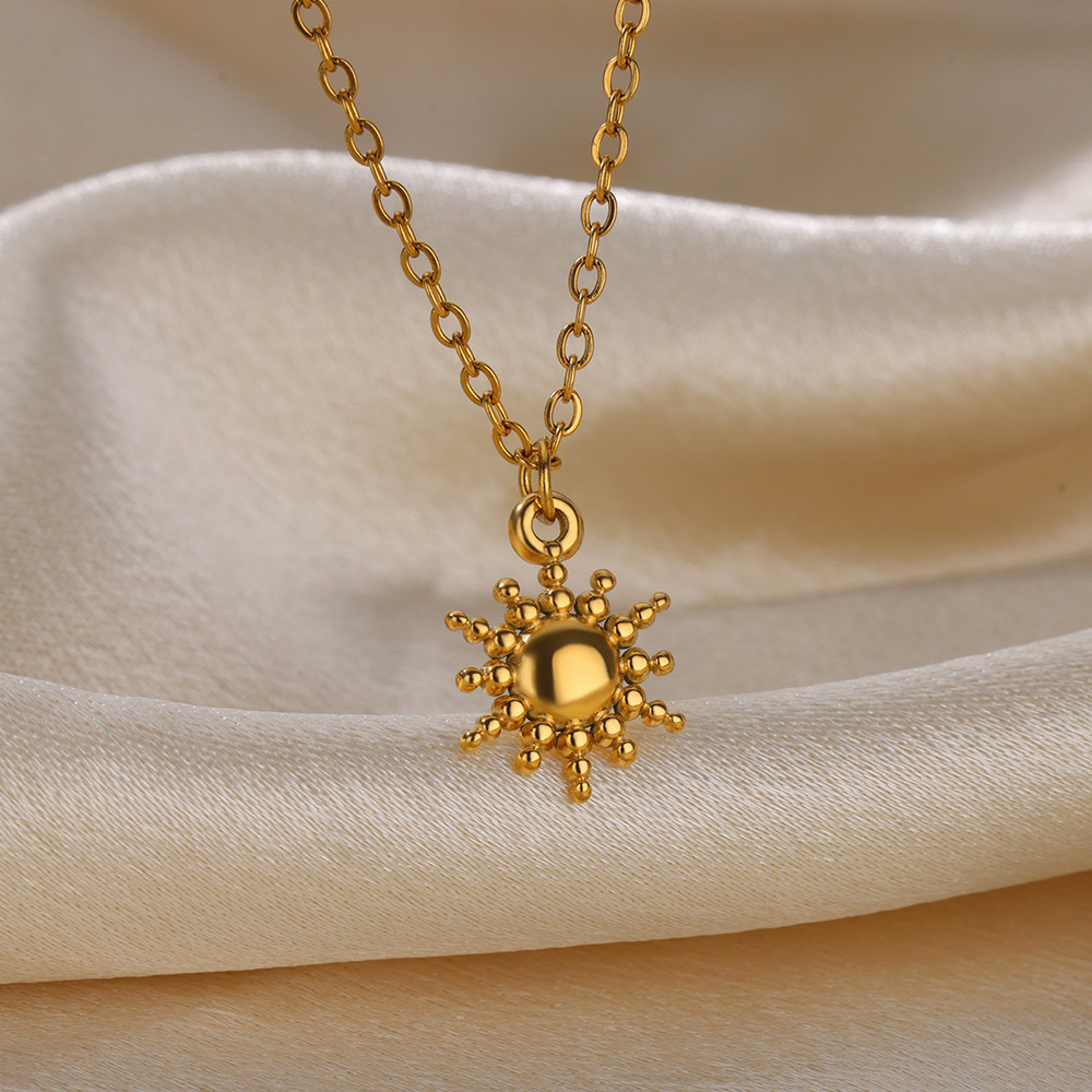 Stainless Steel Geometric Neck - огляд і ціна Birth Flower Necklace