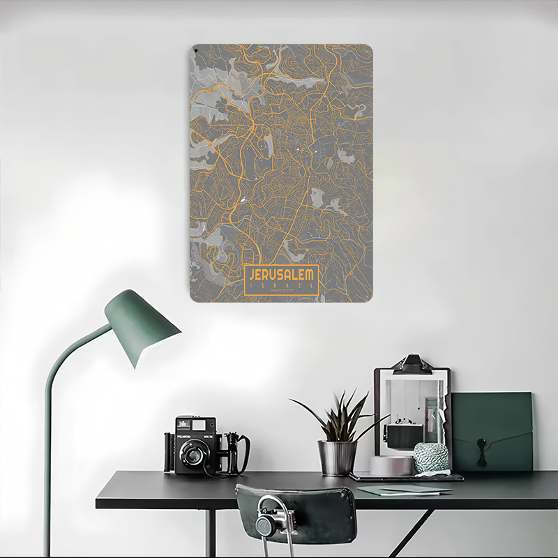 Jerusalem City Map Israel Bauh - огляд і ціна Custom Map Poster