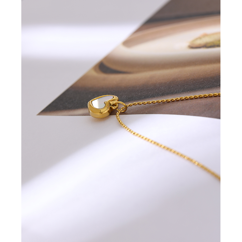 Yhpup Cute Heart Natural Shell - огляд і ціна Birth Flower Necklace