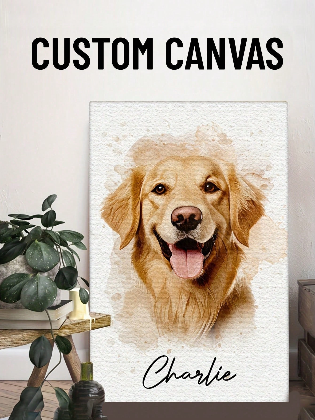 Customized Watercolor Pet Port - огляд і ціна Pet Portrait Custom