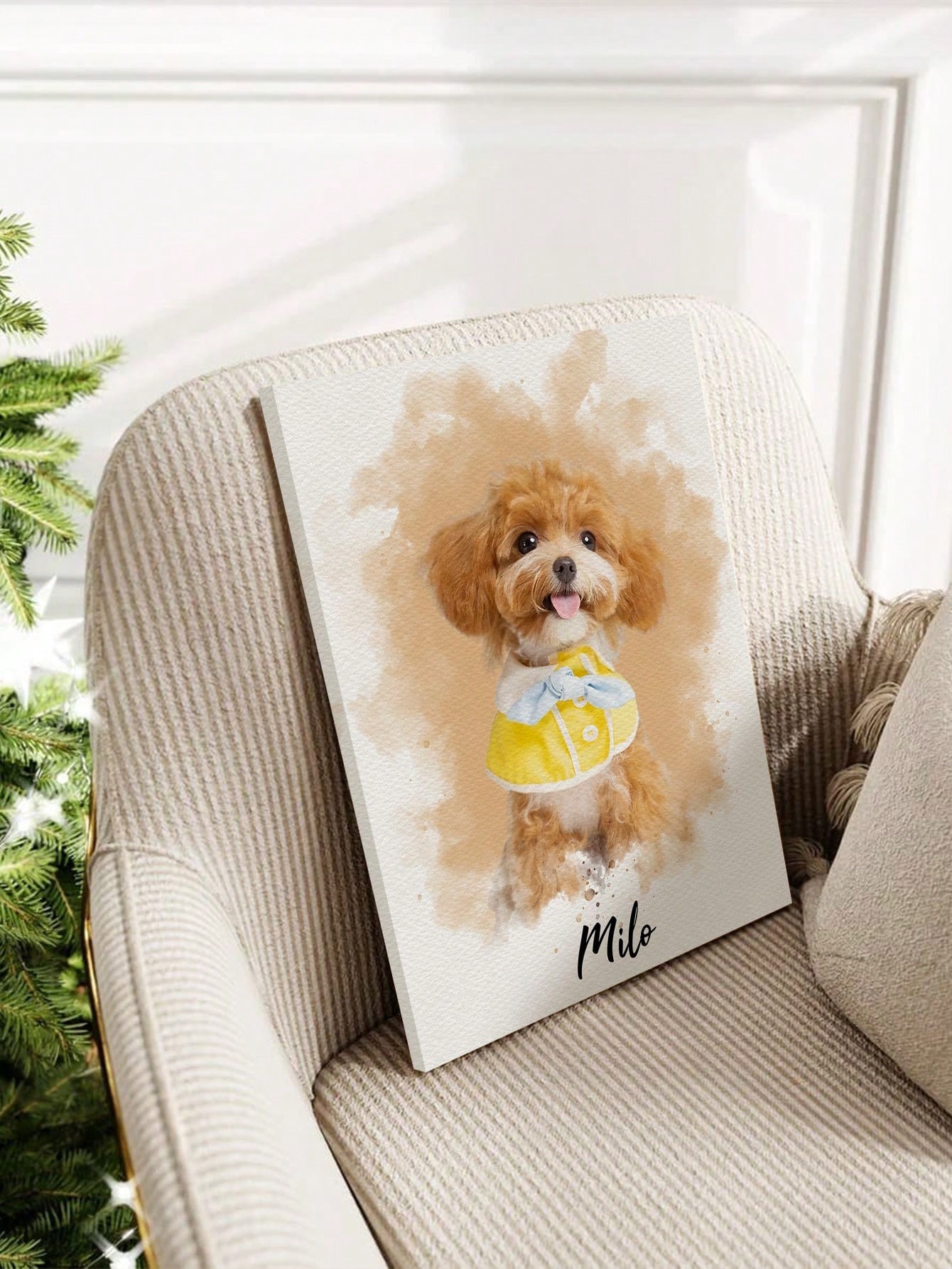 Customized Watercolor Pet Port - огляд і ціна Pet Portrait Custom