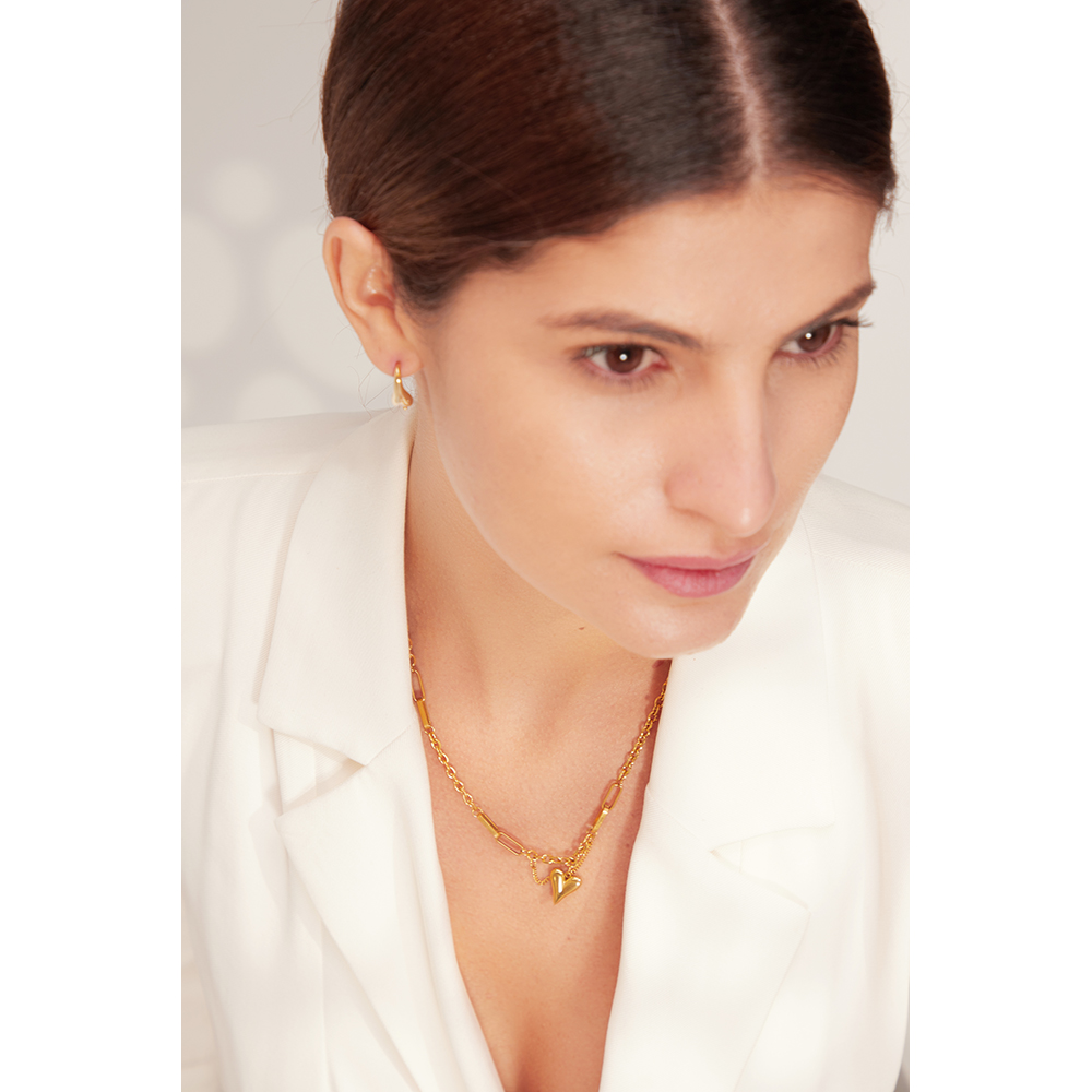 Yhpup Romantic Heart Pendant N - огляд і ціна Birth Flower Necklace