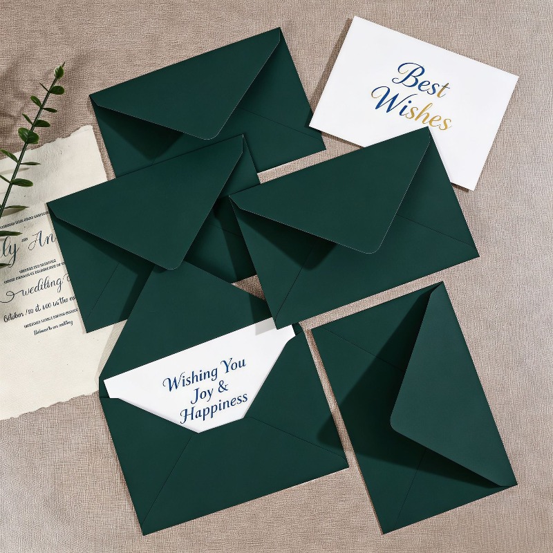 Thick‑textured Green Envelope  - огляд і ціна Wax Seal Letter Kit