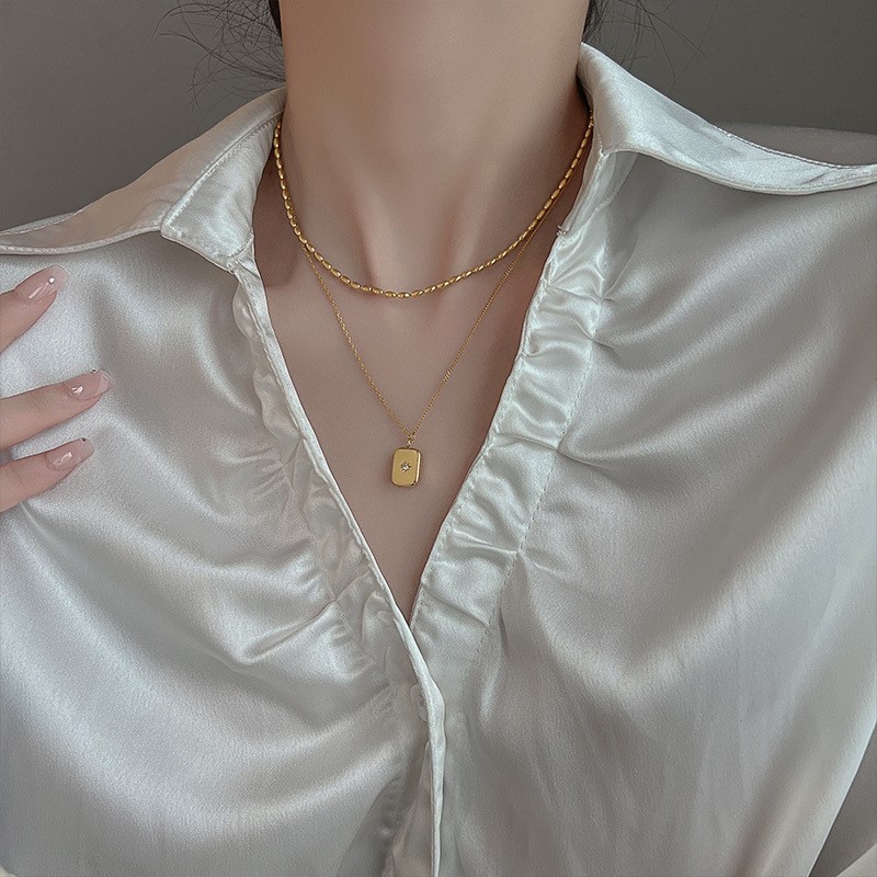 ANENJERY 316L Stainless Steel  - огляд і ціна Birth Flower Necklace