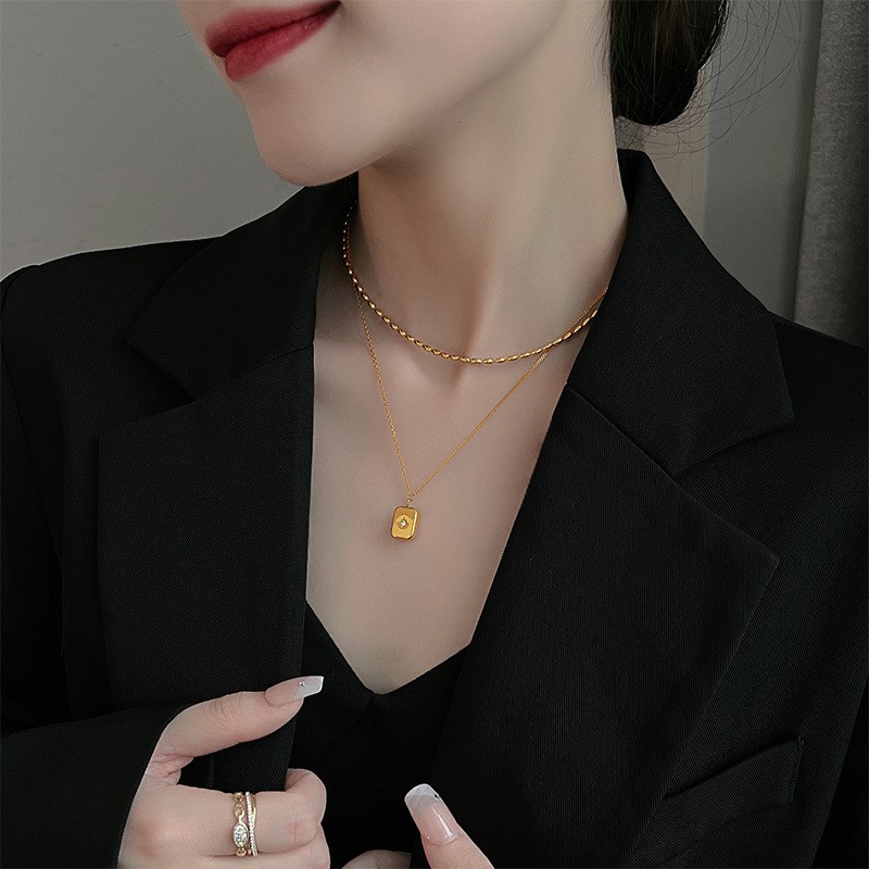 ANENJERY 316L Stainless Steel  - огляд і ціна Birth Flower Necklace