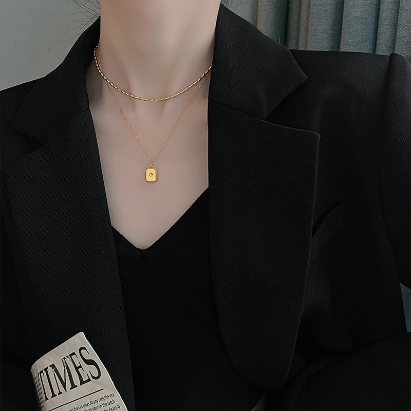 ANENJERY 316L Stainless Steel  - огляд і ціна Birth Flower Necklace